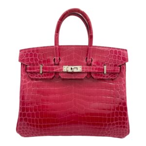 Birkin 25 Rose Extreme in Shiny Niloticus, Palladium hardware