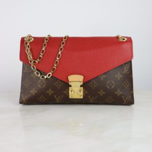 Louis Vuitton Monogram Red Pallas Chain Shoulder Bag