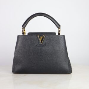 Louis Vuitton Black BB Capucines Handbag