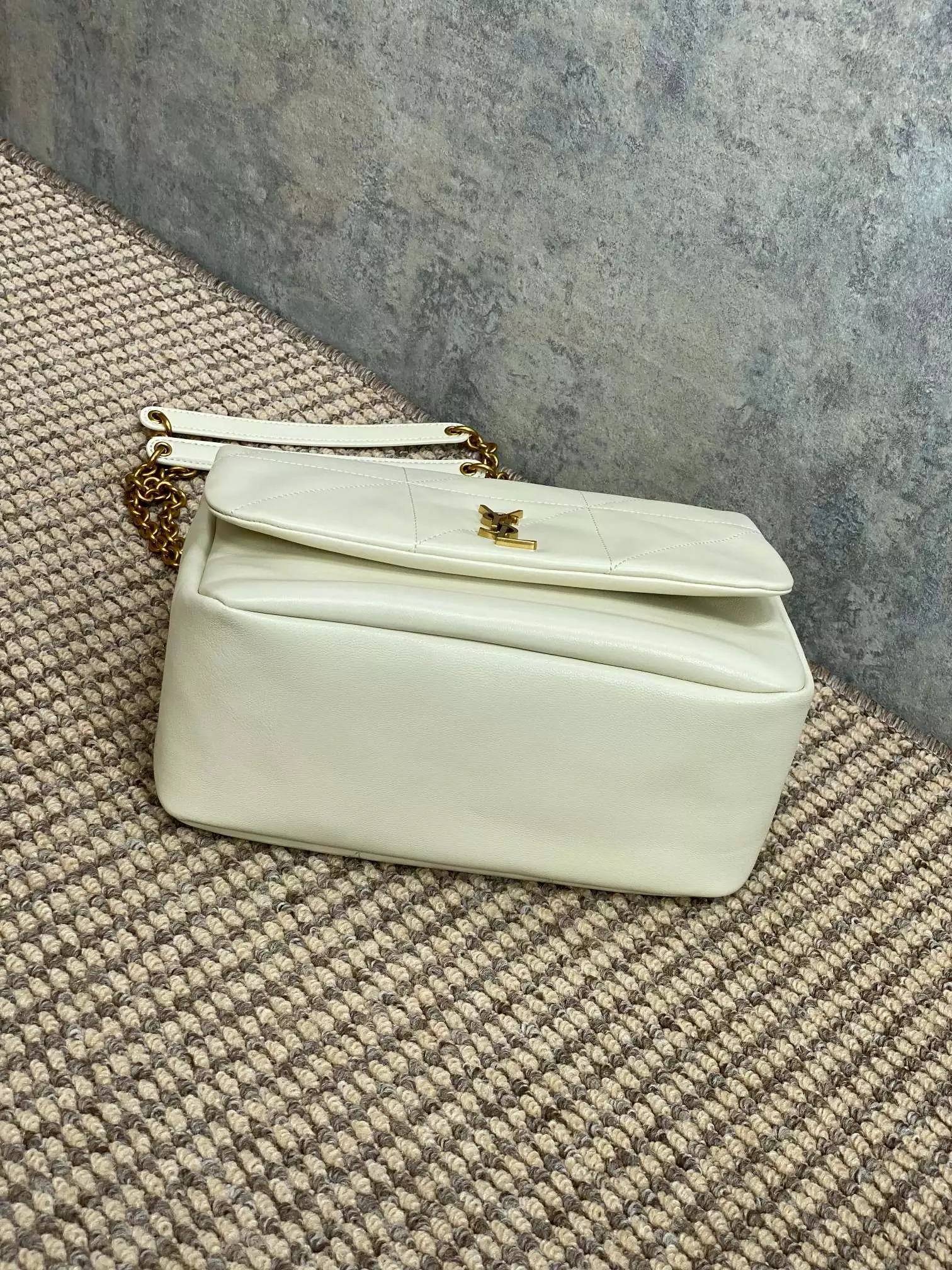 Jamie 4.3 Small in Blanc Vintage Lambskin - YB062 - Repbags.ru - Image 8