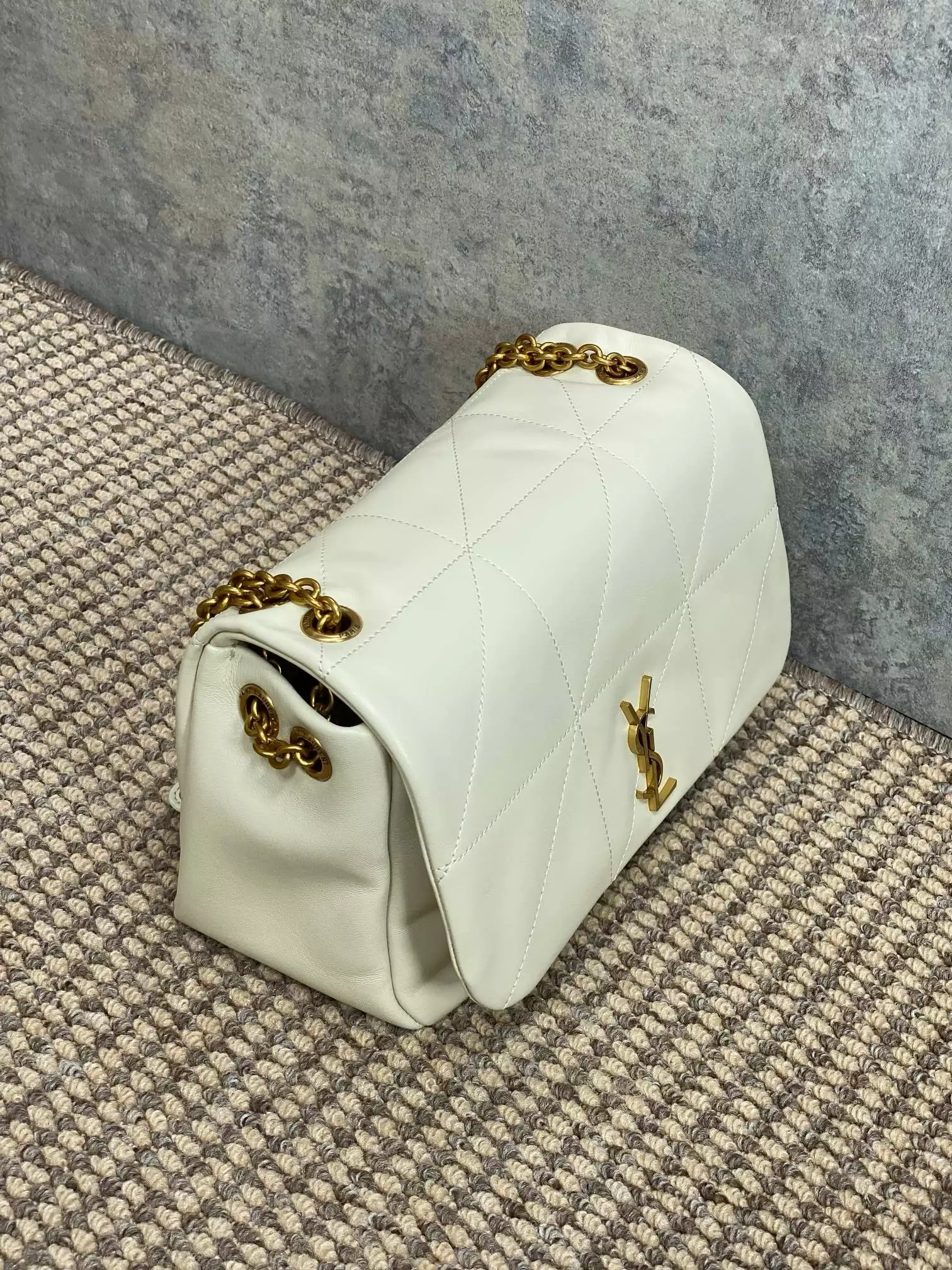 Jamie 4.3 Small in Blanc Vintage Lambskin - YB062 - Repbags.ru - Image 5