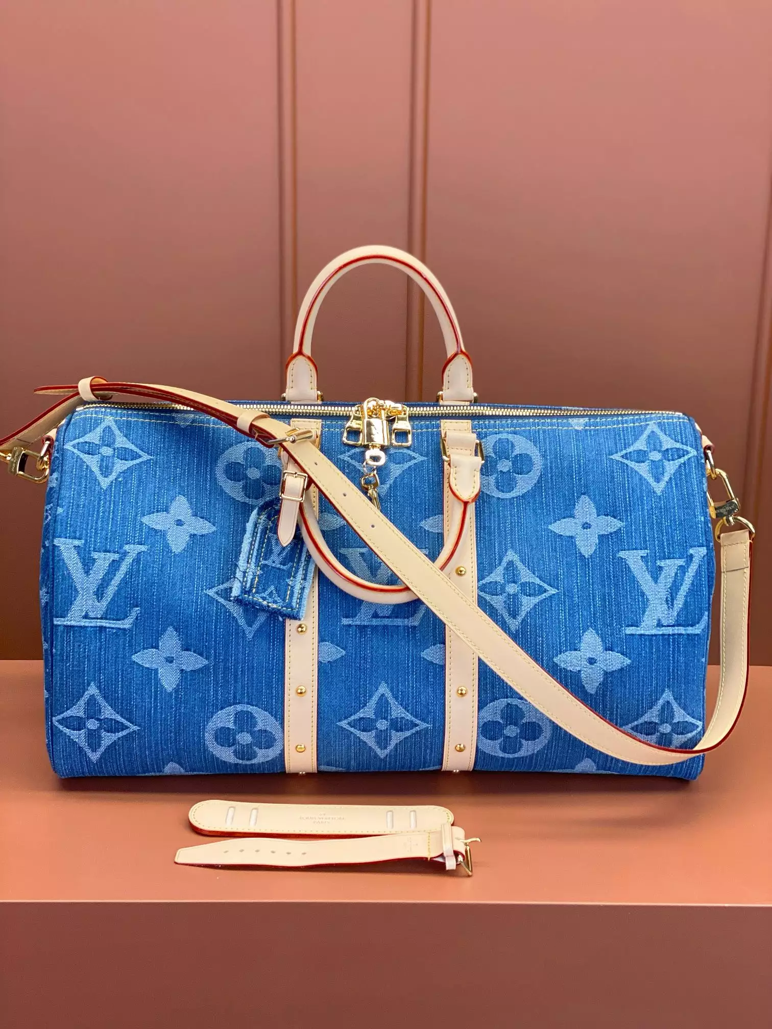 Keepall Bandoulière 45 Denim Monogram Canvas - Repbags.ru - Image 3