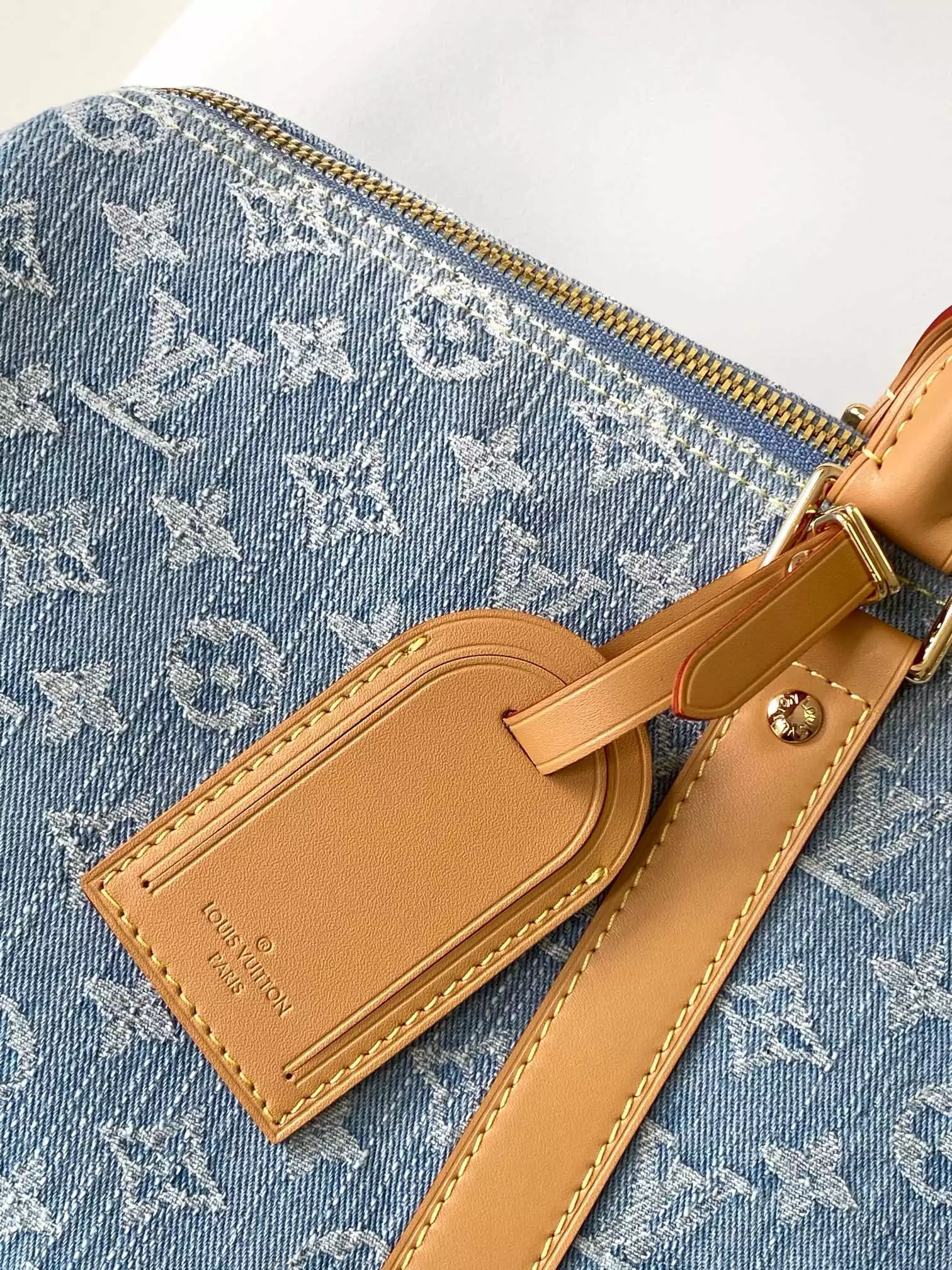 Keepall Bandoulière 45 Sky Denim Monogram Denim - Repbags.ru - Image 4