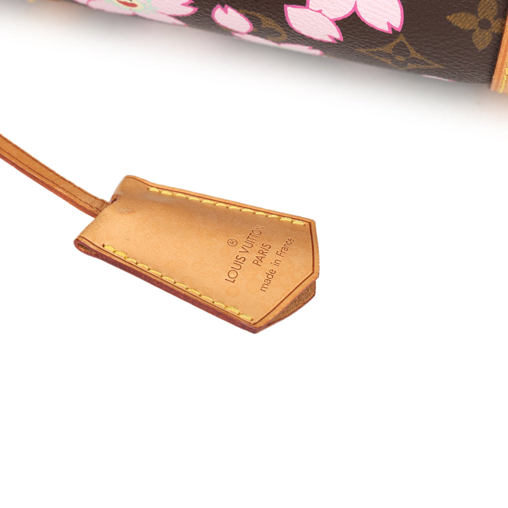 Vintage Louis Vuitton X Takashi Murakami Papillon Brown Monogram Cherry Blossom Gold Hardware - Image 8