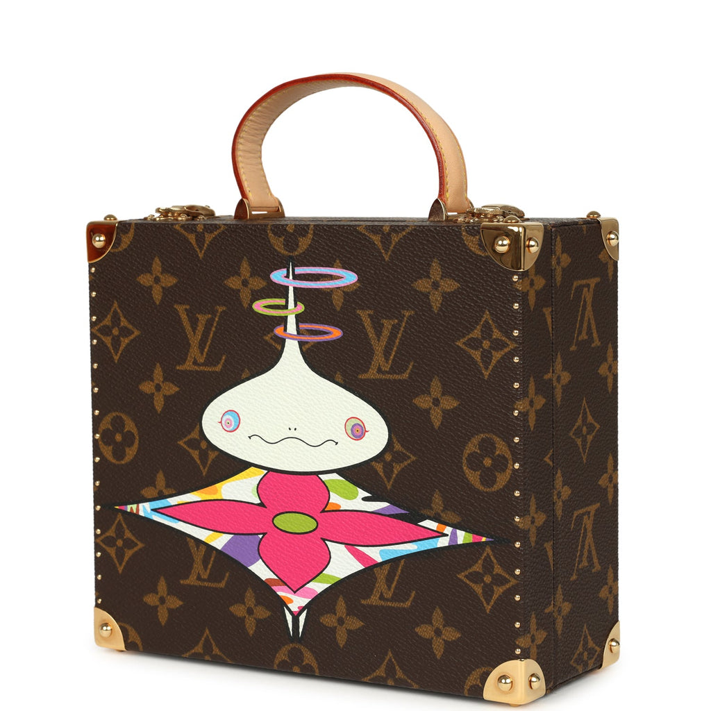 Vintage Louis Vuitton x Takashi Murakami Onion Head Jewelry Trunk Brown Multi Monogram Brass Hardware - Image 6