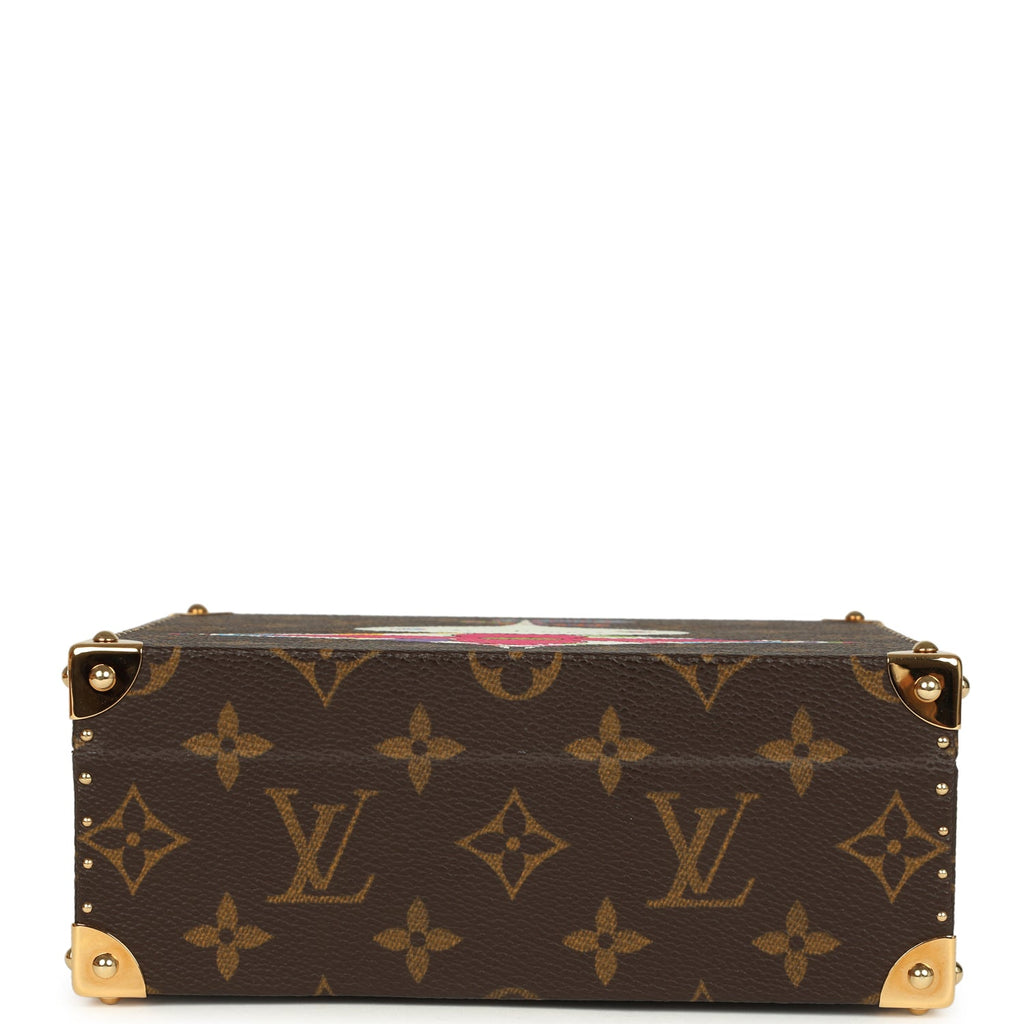 Vintage Louis Vuitton x Takashi Murakami Onion Head Jewelry Trunk Brown Multi Monogram Brass Hardware - Image 10
