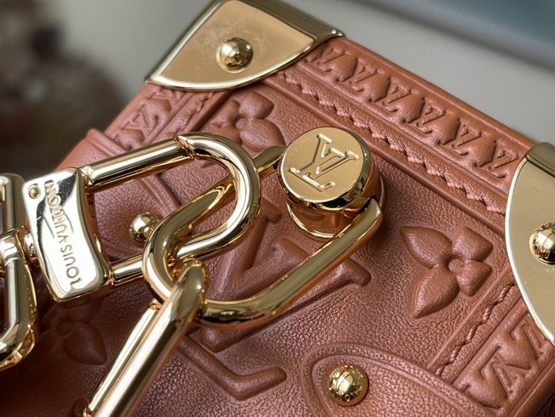 LV Side Trunk PM Tan Brown Calfskin Leather - Image 8