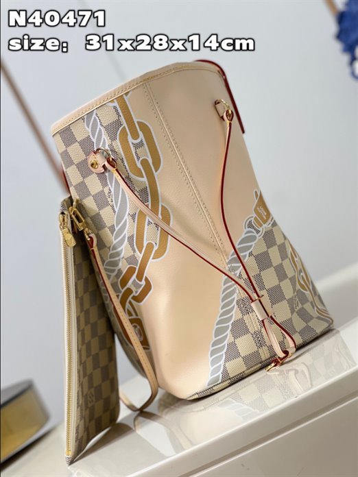 Louis Vuitton Neverfull MM Damier Azur Tote Bag - Image 8