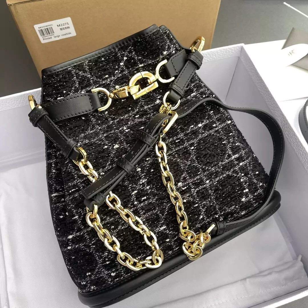 Medium C'est Dior Bag Black Cannage Tweed - Repbags.ru - Image 3