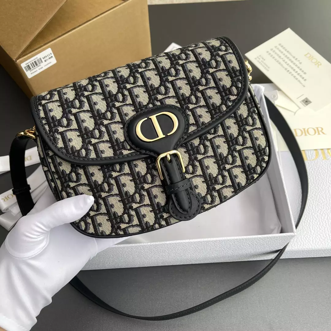 Medium Dior Bobby Bag Blue Dior Oblique Jacquard - Repbags.ru - Image 3