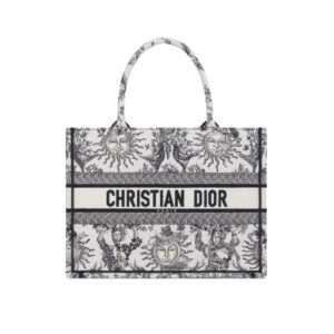 Medium Dior Book Tote White and Black - Repbags.ru