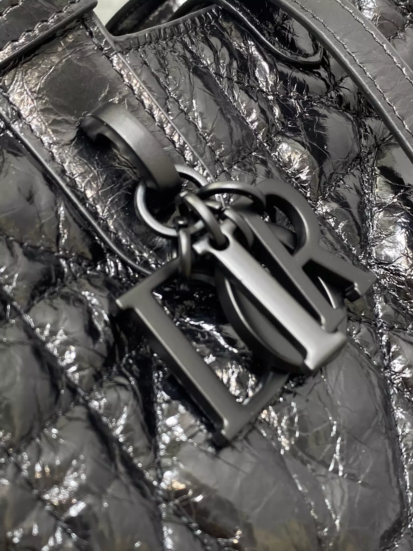 Dior Toujours Bag Black Macrocannage Crinkled - Repbags.ru - Image 11