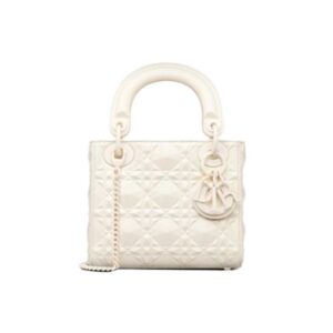 Mini Lady Dior Bag Latte Cannage Calfskin