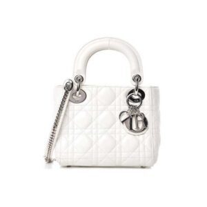 Mini Lady Dior Bag Latte Cannage Lambskin