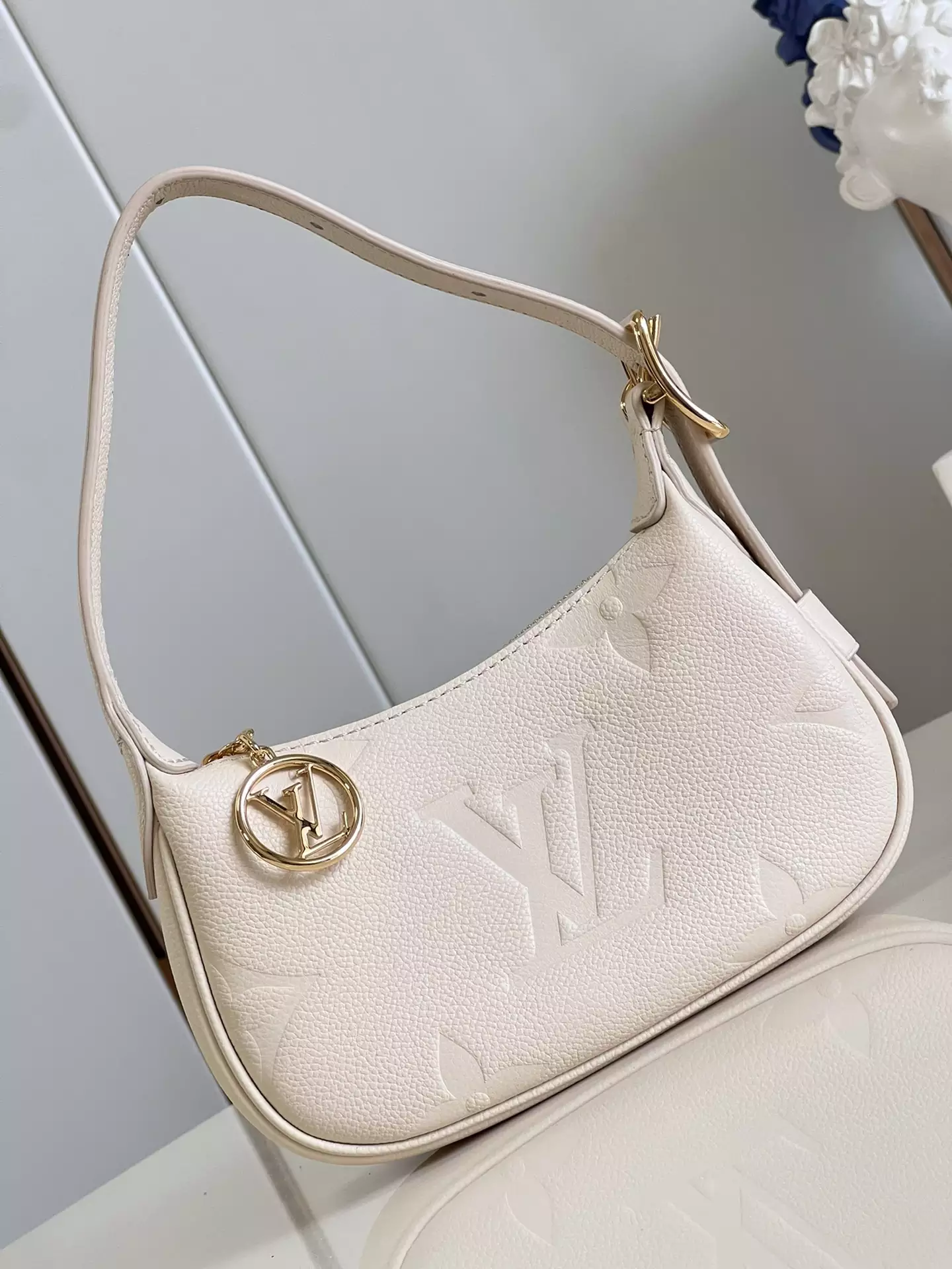 Mini Moon Monogram Empreinte Cream Leather - Repbags.ru - Image 3