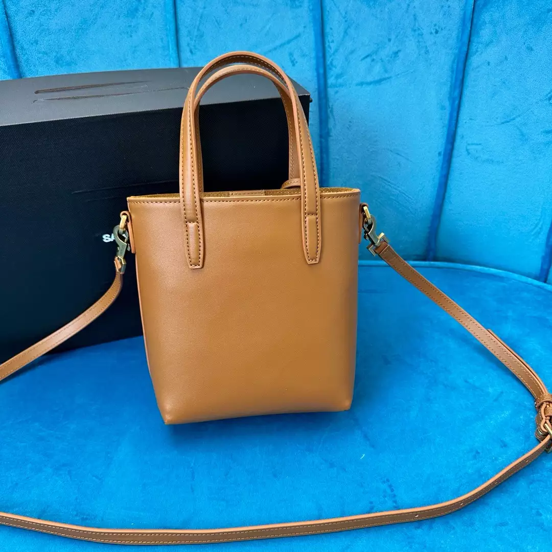 Mini Toy Shopping Saint Laurent in Box Leather - Repbags.ru - Image 9