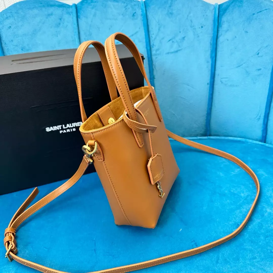 Mini Toy Shopping Saint Laurent in Box Leather - Repbags.ru - Image 5