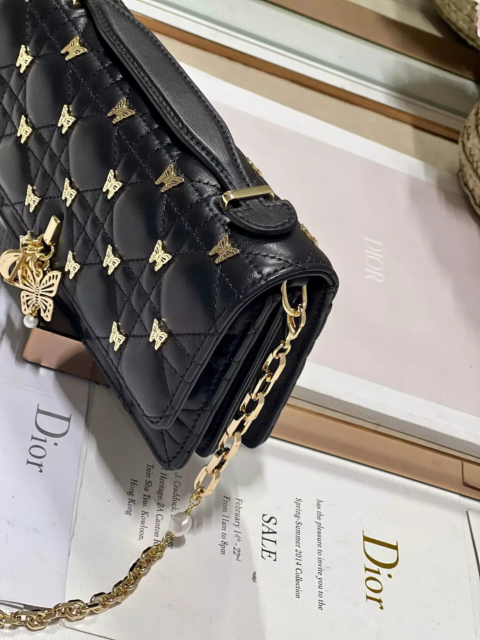 My Dior Mini Bag Black Cannage Lambskin - Repbags.ru - Image 5