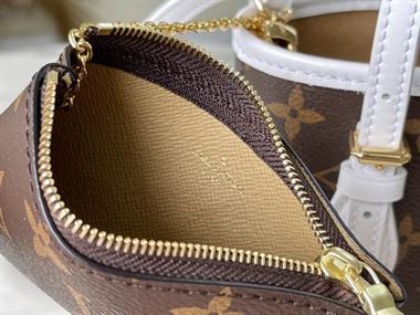 Nano Bucket White Monogram coated canvas - LB050 - Image 11