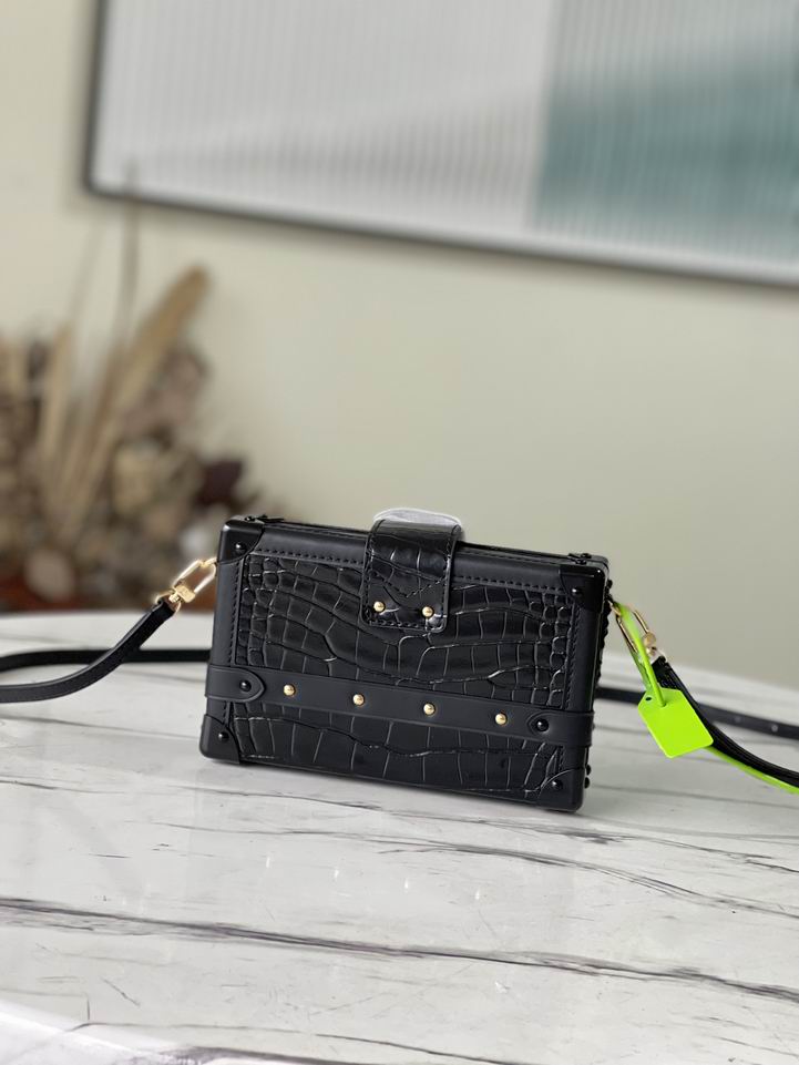 Petite Malle Black Brilliant Alligator leather - Image 5