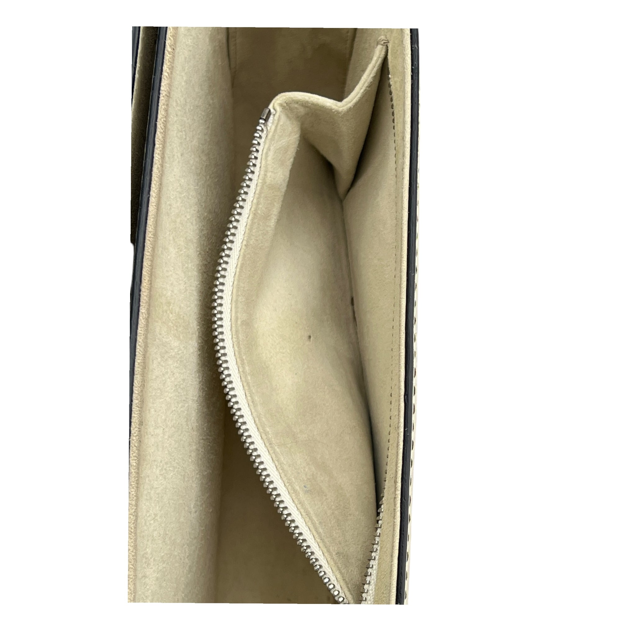 J'adior White Crossbody Bag in Calfskin, Silver hardware - Image 11