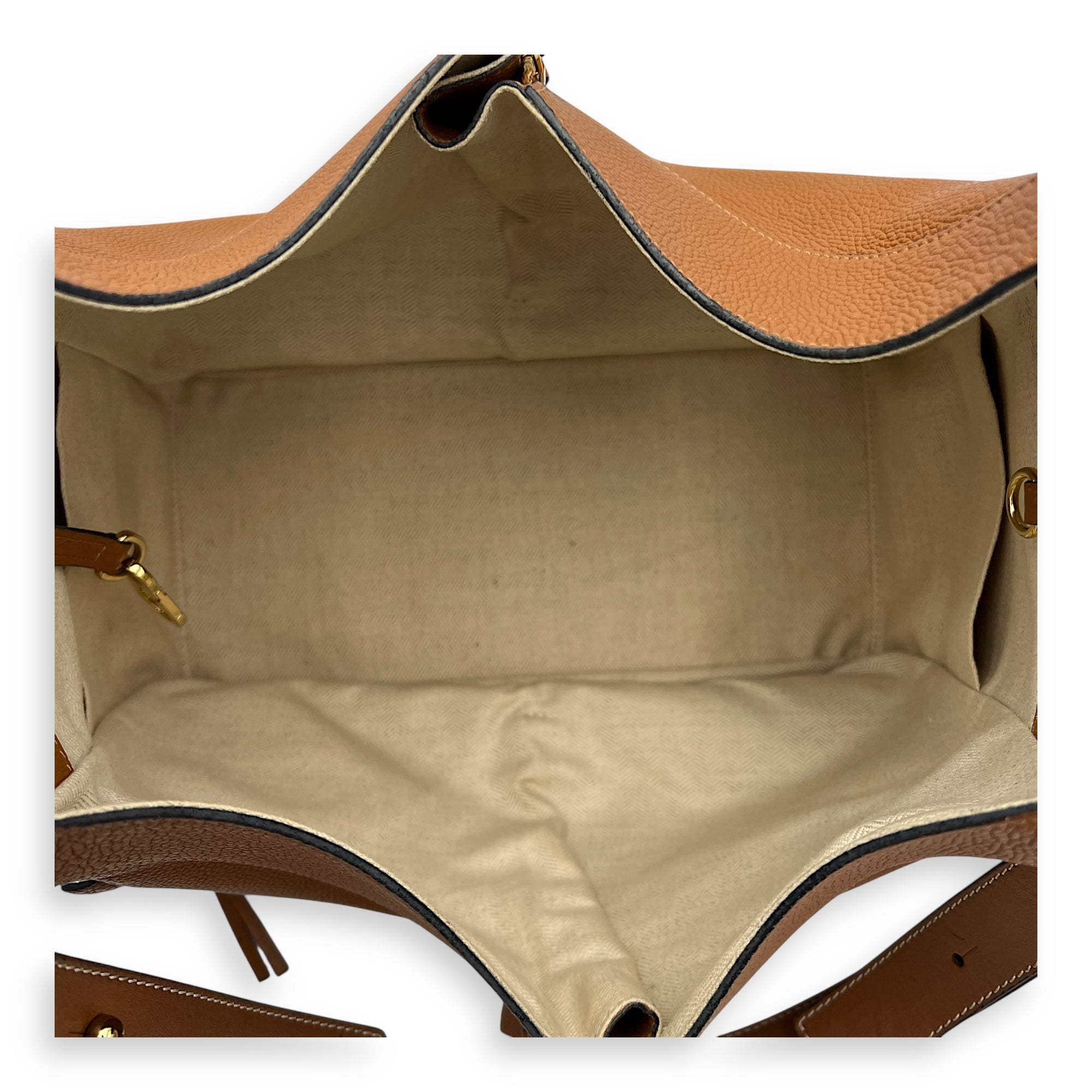 Hammock Medium Brown Shoulder Bag in Calfskin, Gold hardware - Image 7