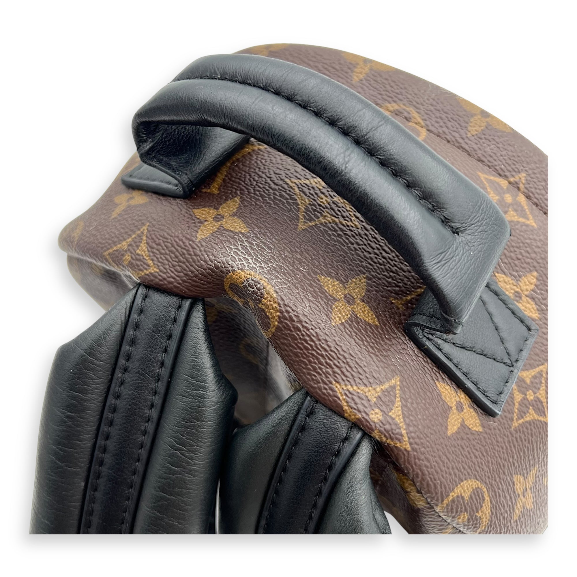 Palm Springs PM Brown Backpack in Monogram Coated Canvas, Gold hardware - Image 10