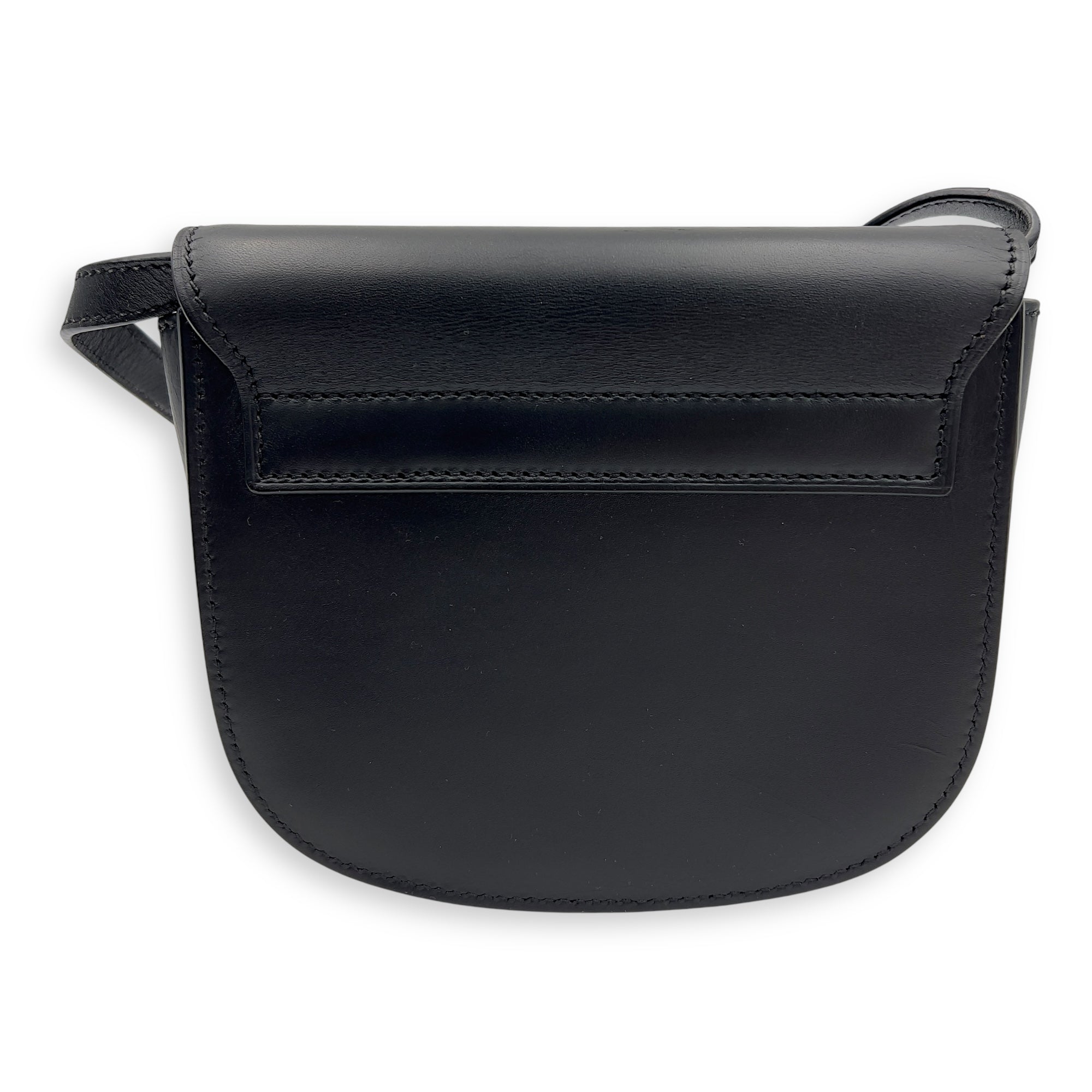 Kaia Crossbody Bag Black in Calfskin, Gold hardware - Image 3