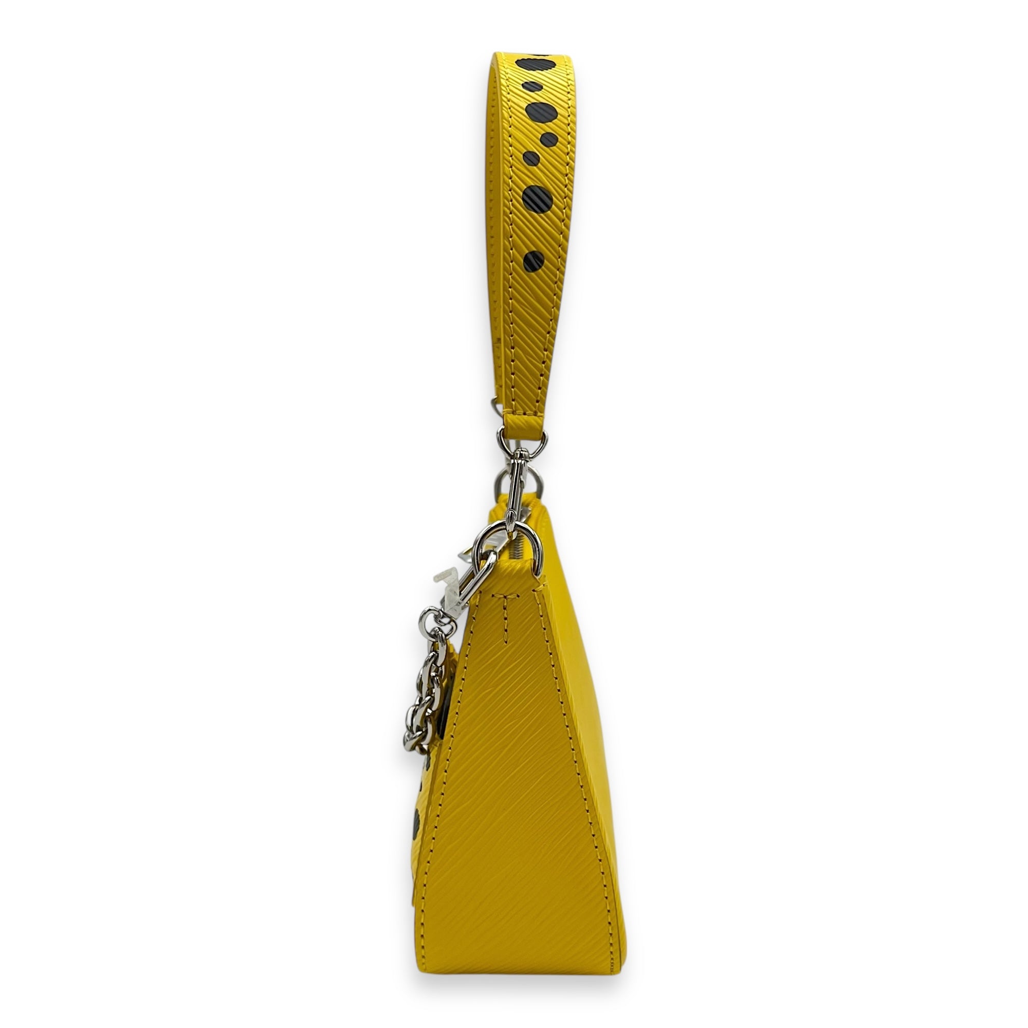 Marellini x Yayoi Kusama Shoulder Bag in Epi Leather, Silver hardware - Image 5