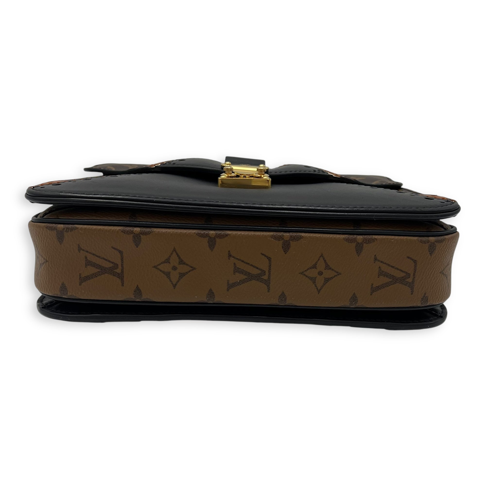 Metis Pochette MM Crossbody bag in Monogram coated canvas, Gold Hardware - Image 6