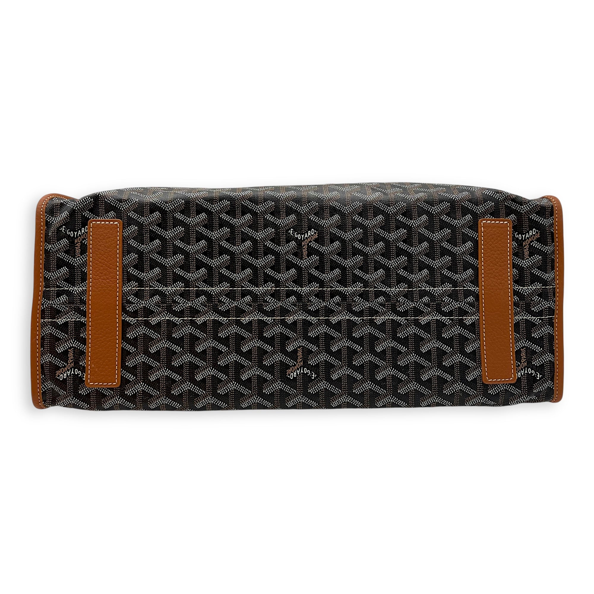 Hardy PM Brown Tote Bag in Coated Canvas, Silver hardware - Image 6