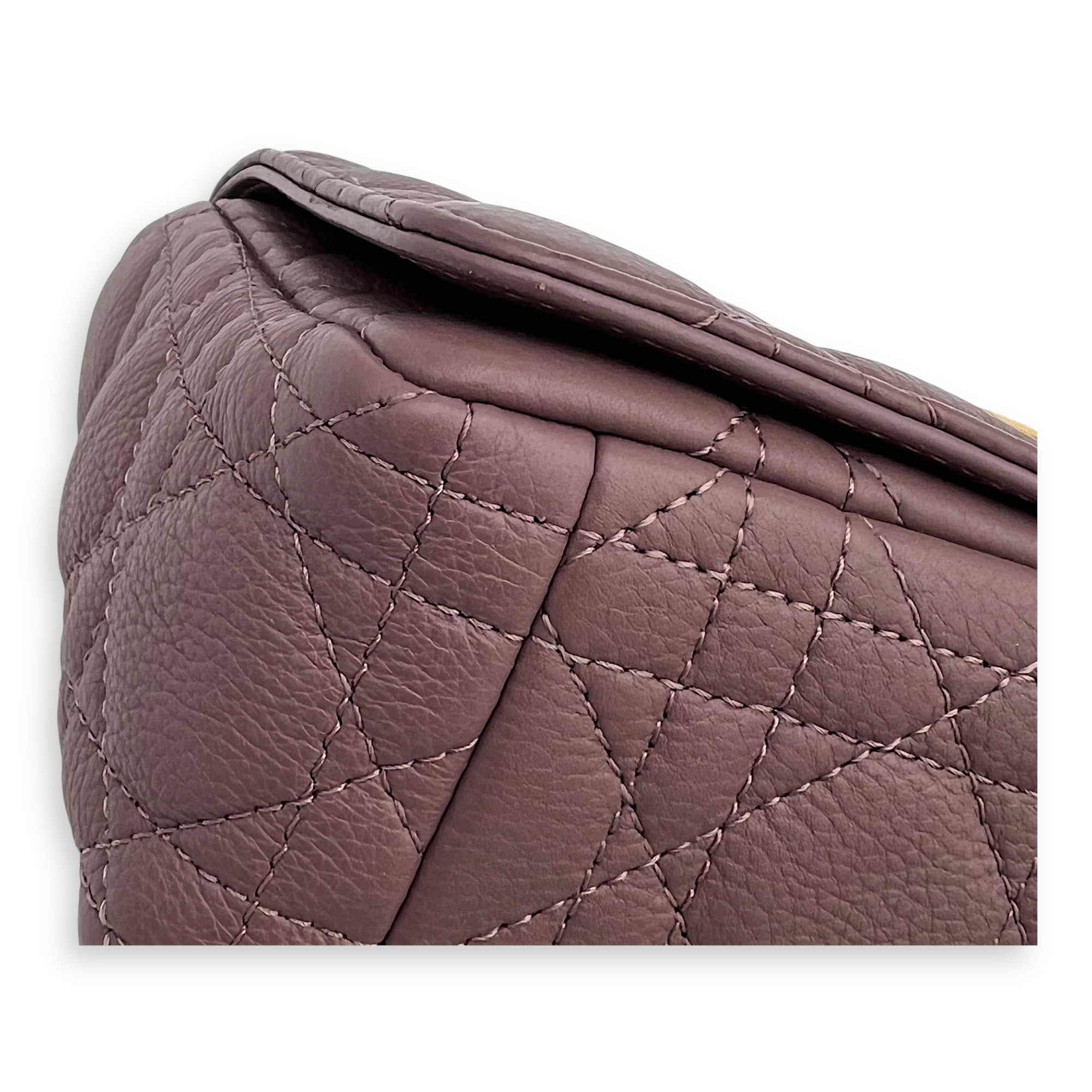 Caro Shoulder Bag Purple in Calfskin, Gold hardware - Image 7