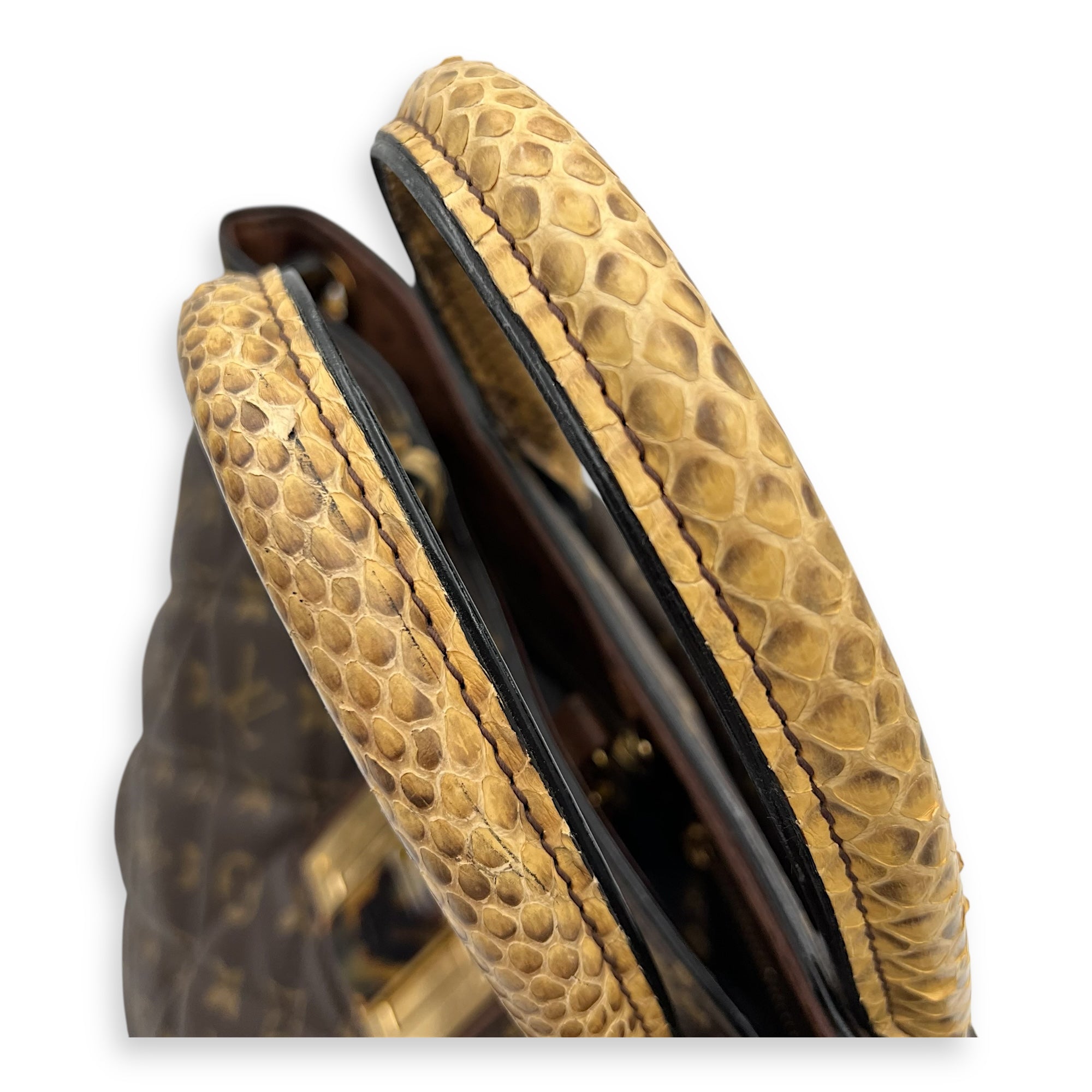 Etoile Exotique Top Handle Bag GM Brown in Monogram Coated Canvas, Gold hardware - Image 9