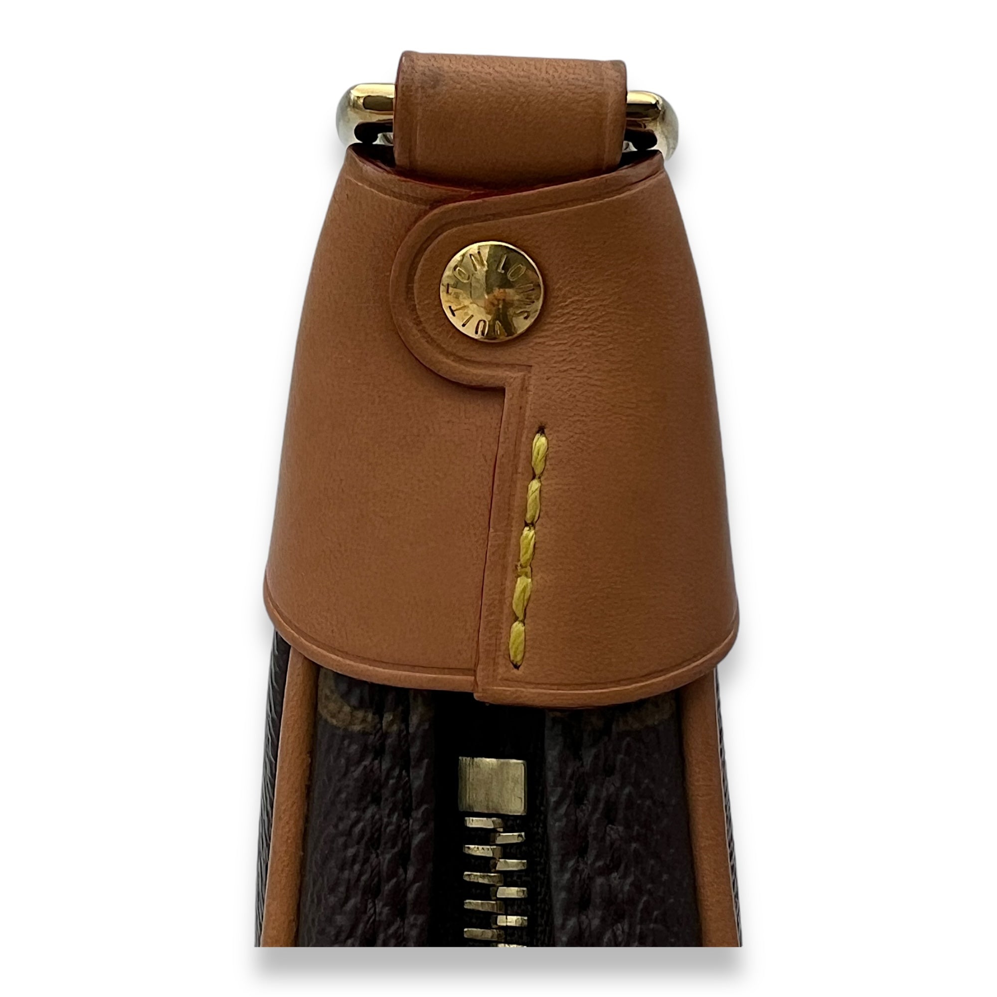 Loop Shoulder Bag Brown in Monogram Coated Canvas, Gold hardware - Image 9