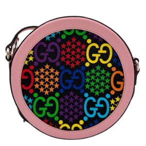 Psychedelic Crossbody Bag Multi-colour in Coated Canvas, Silver hardware