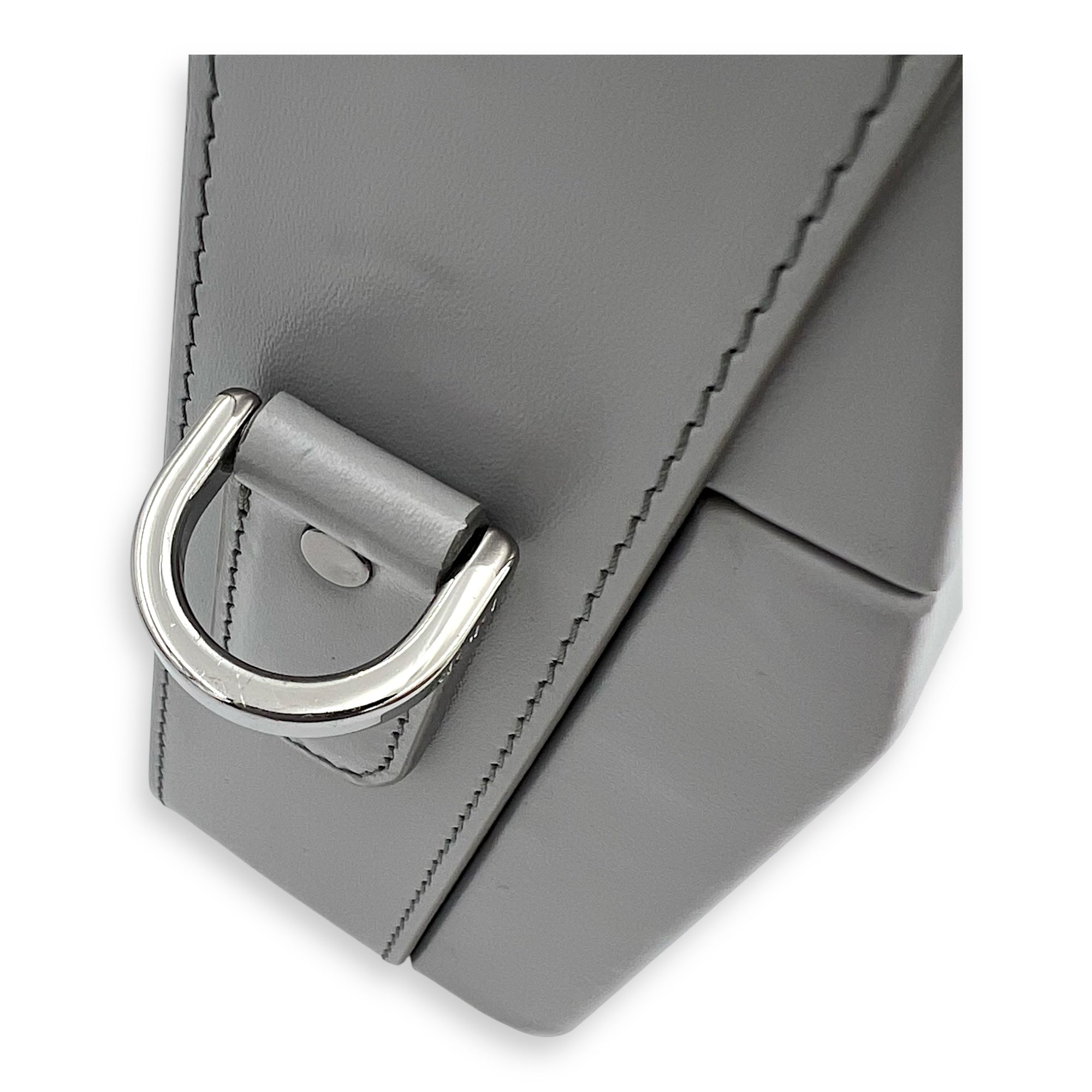 Kenny Scharf Vanity Top Handle Bag Grey in Calfskin, Silver hardware - Image 9