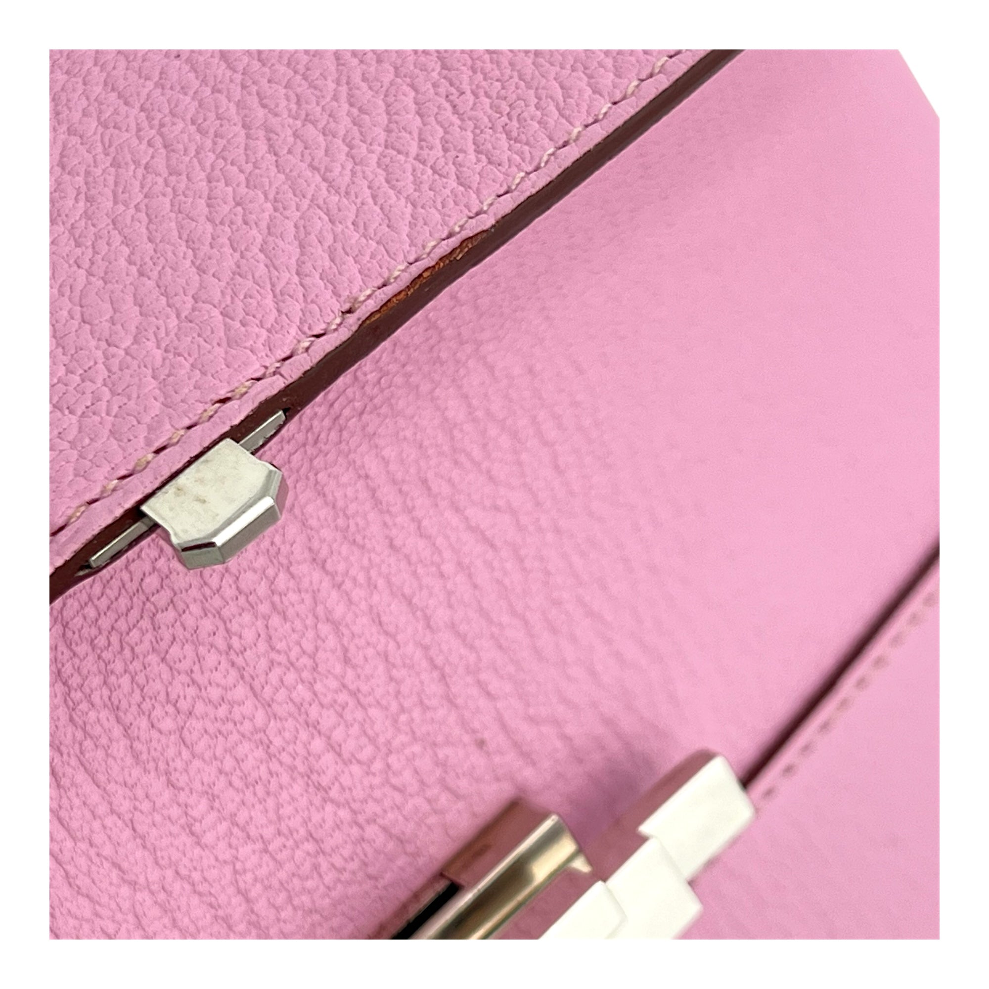 Cinhetic To Go Mauve Sylvestre Shoulder Bag in Epsom, Palladium hardware - Image 10