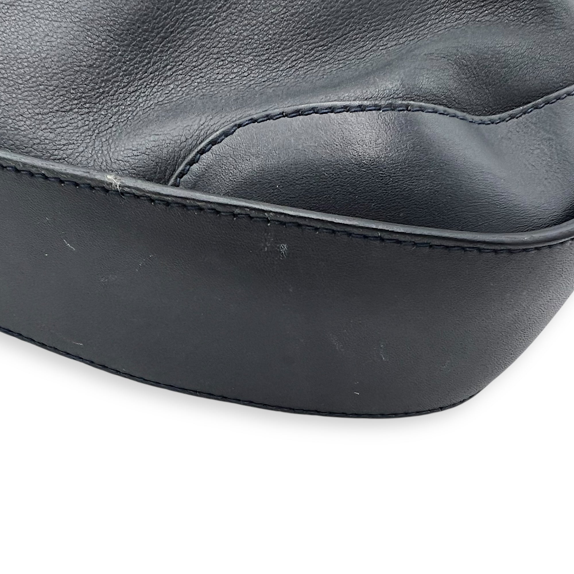 Bamboo Shoulder Bag Blue in Calfskin - Image 10