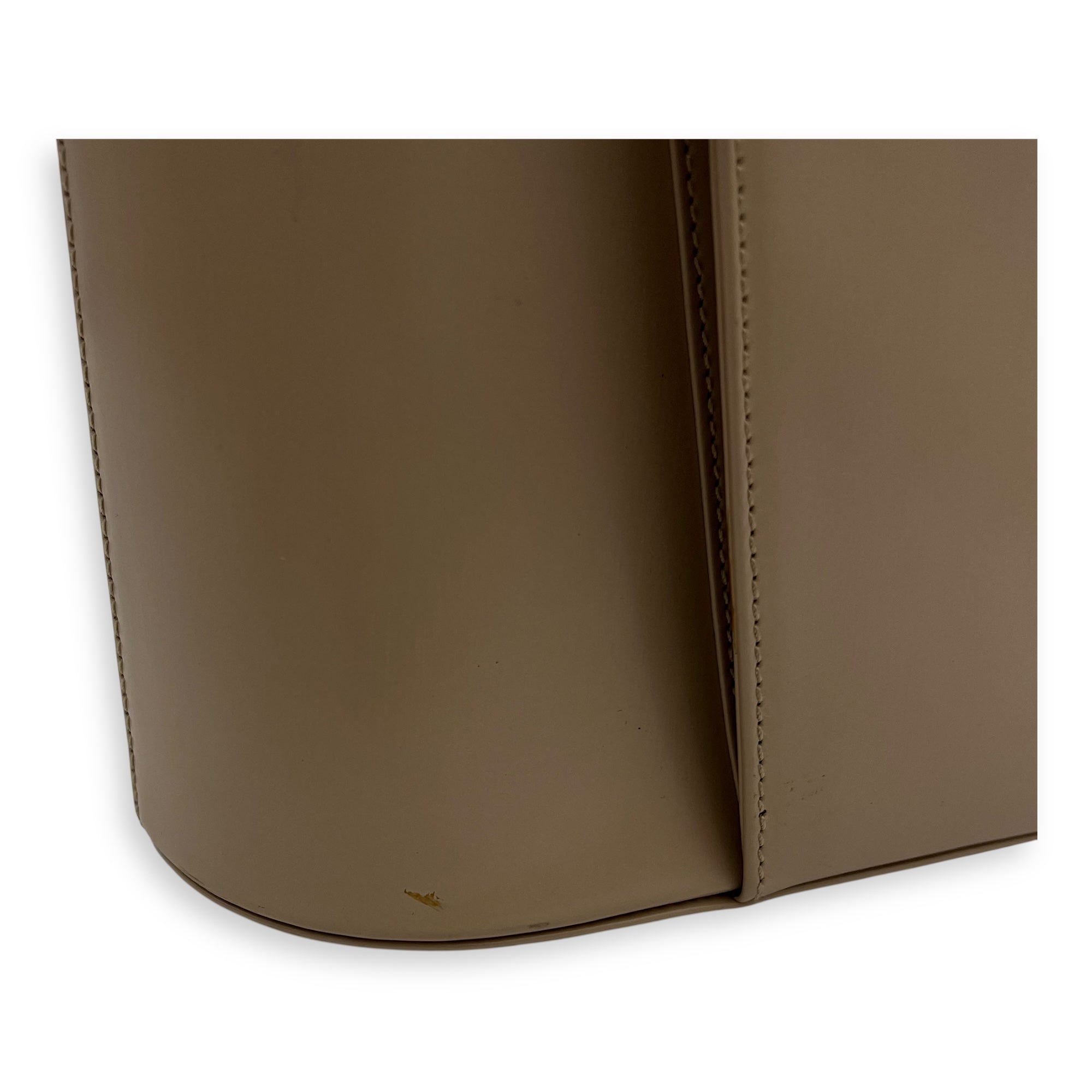 Gancini Silver Top Handle Bag in Calfskin, Silver hardware - Image 7