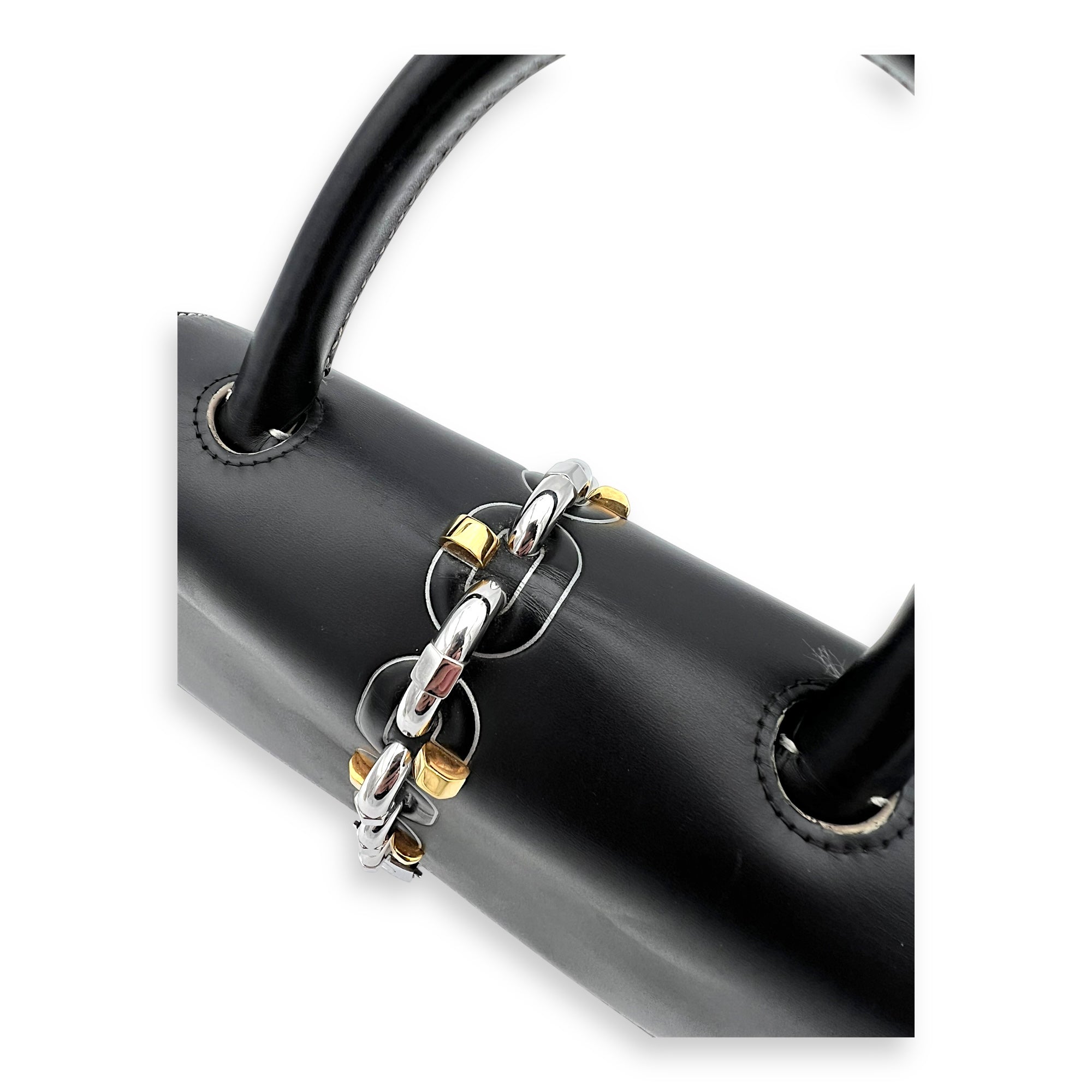 Chain It Top Handle Bag Brown in Monogram Coated Canvas, Silver hardware - Image 7