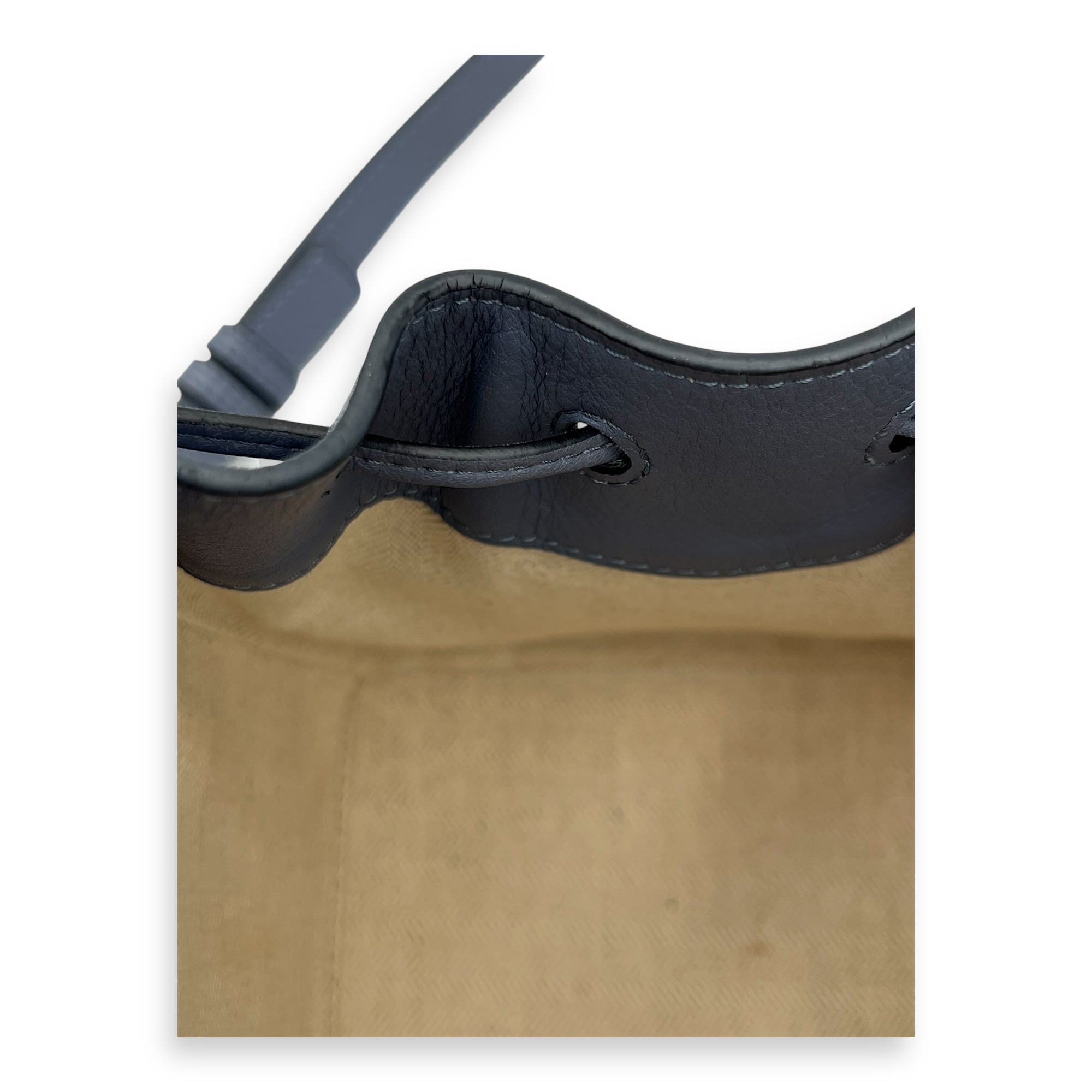 Hammock Mini Blue Shoulder Bag in Calfskin, Silver hardware - Image 13