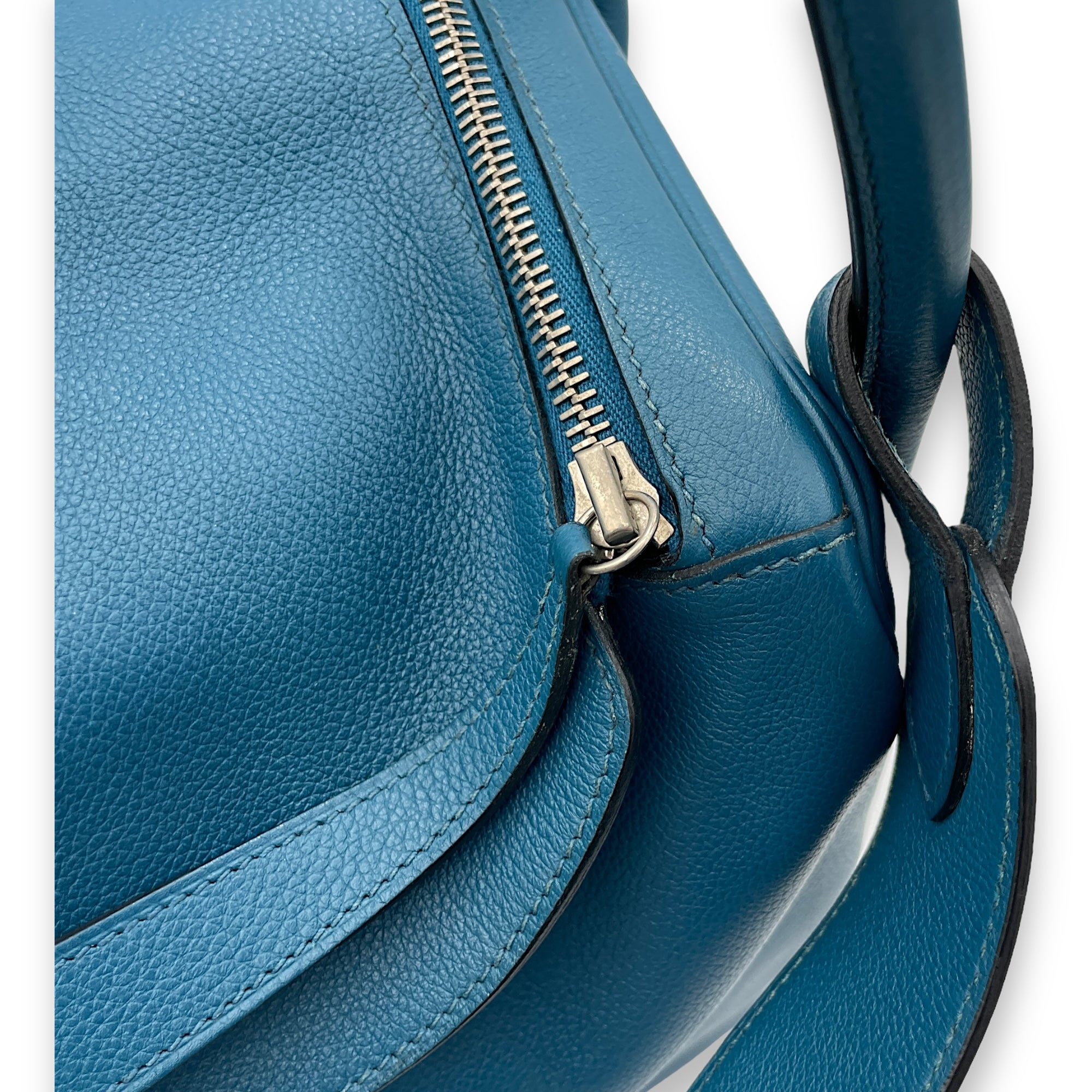 Lindy 34 Bleu Izmir in Evercolor, Palladium hardware - Image 12