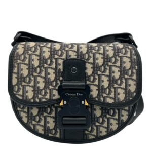 Gallop Crossbody Bag Small Blue in Canvas, Black hardware