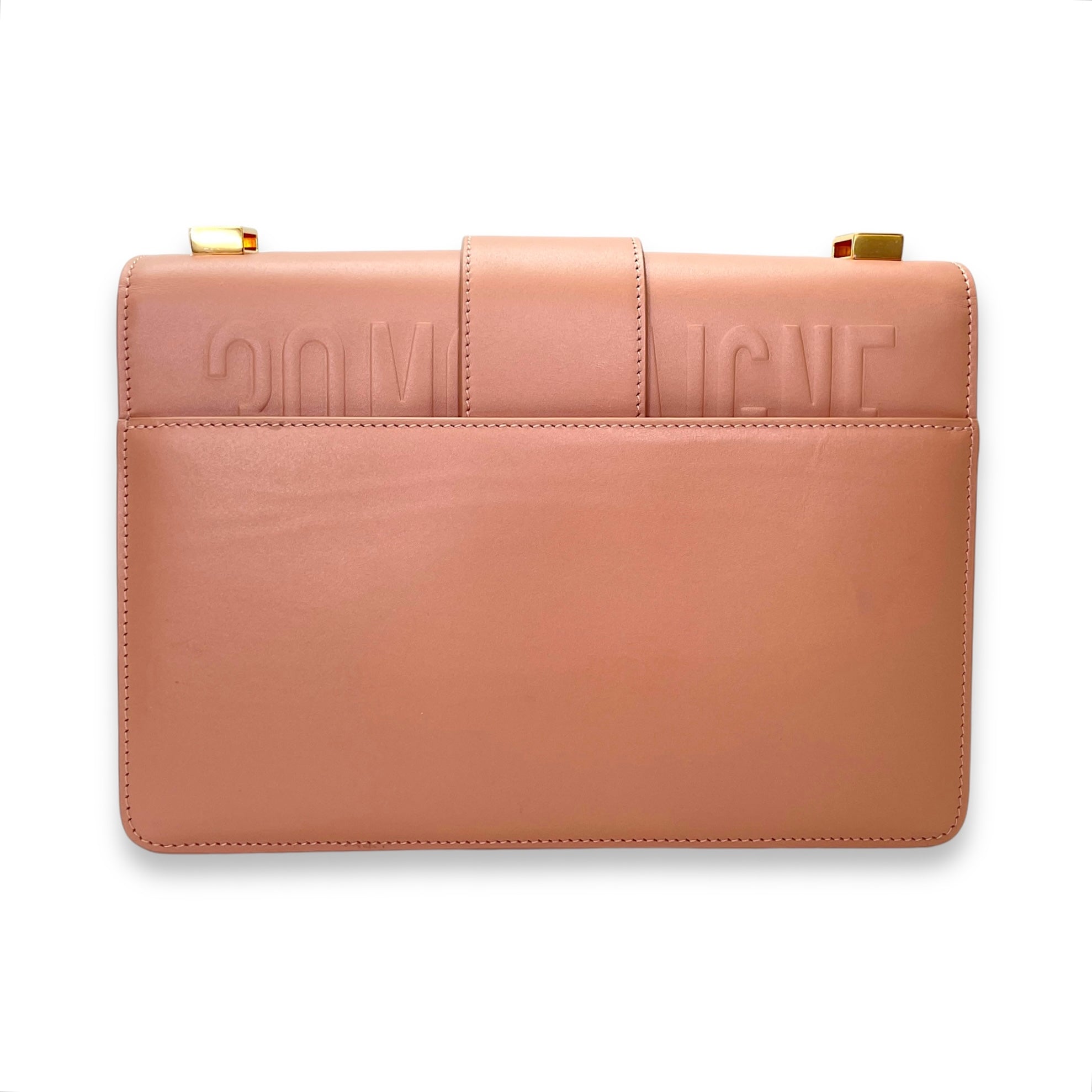 30 Montaigne Medium Pink Crossbody Bag in Calfskin, Gold hardware - Image 3