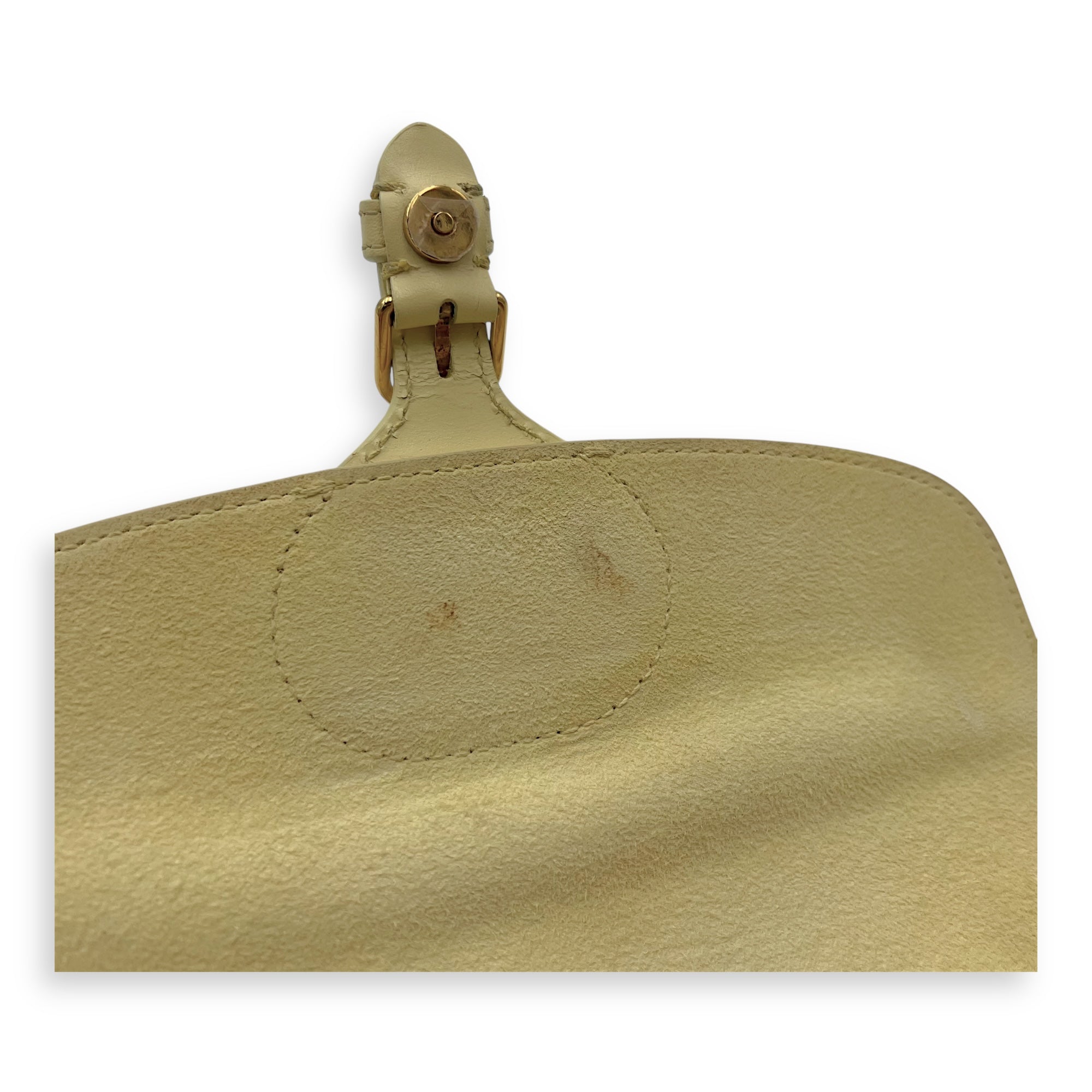 Bobby East West Yellow Crossbody Bag in Calfskin, Gold hardware - Image 14