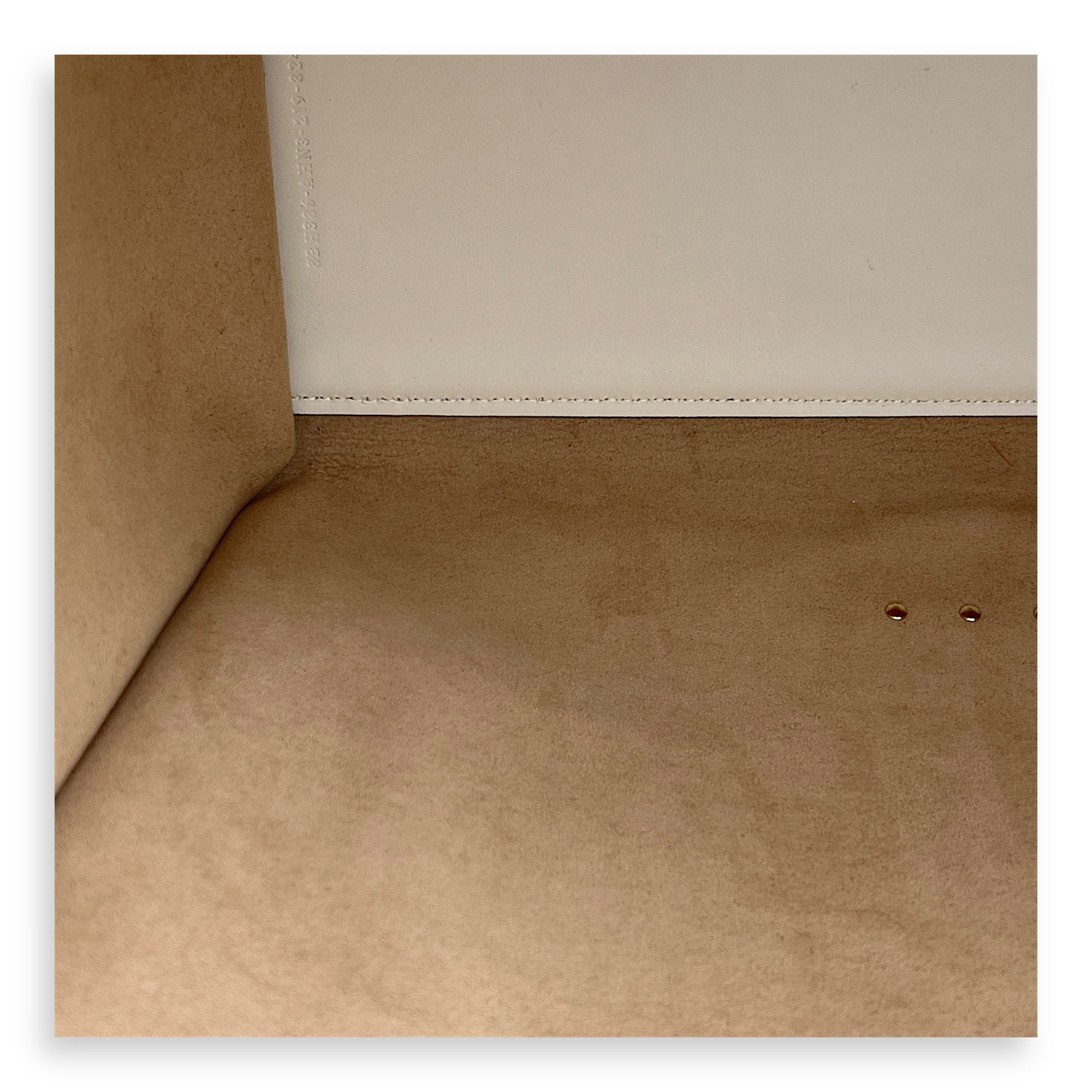 Sunshine Top Handle Bag Beige in Calfskin, Gold hardware - Image 9