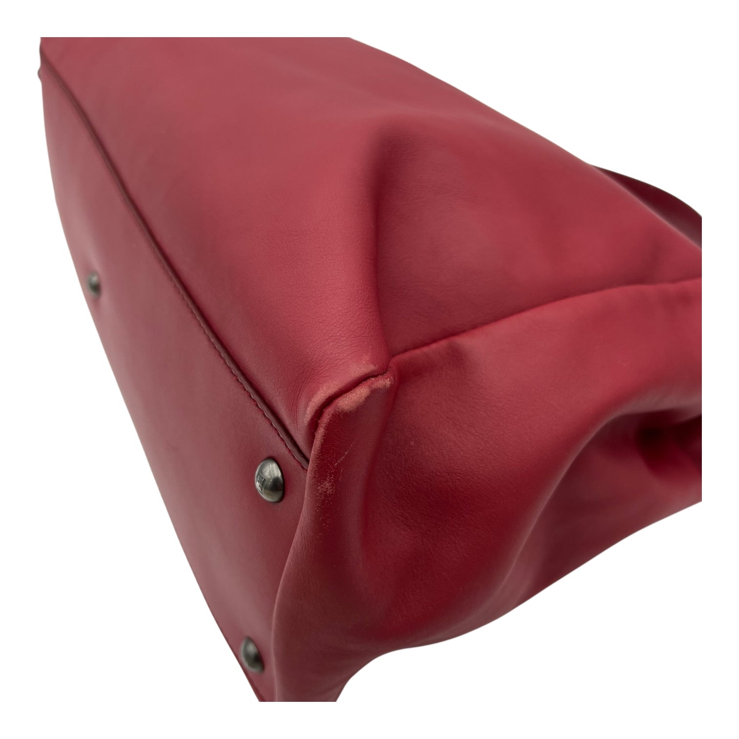 Peekaboo Top Handle Bag Red in Calfskin, Mixed hardware - Image 19