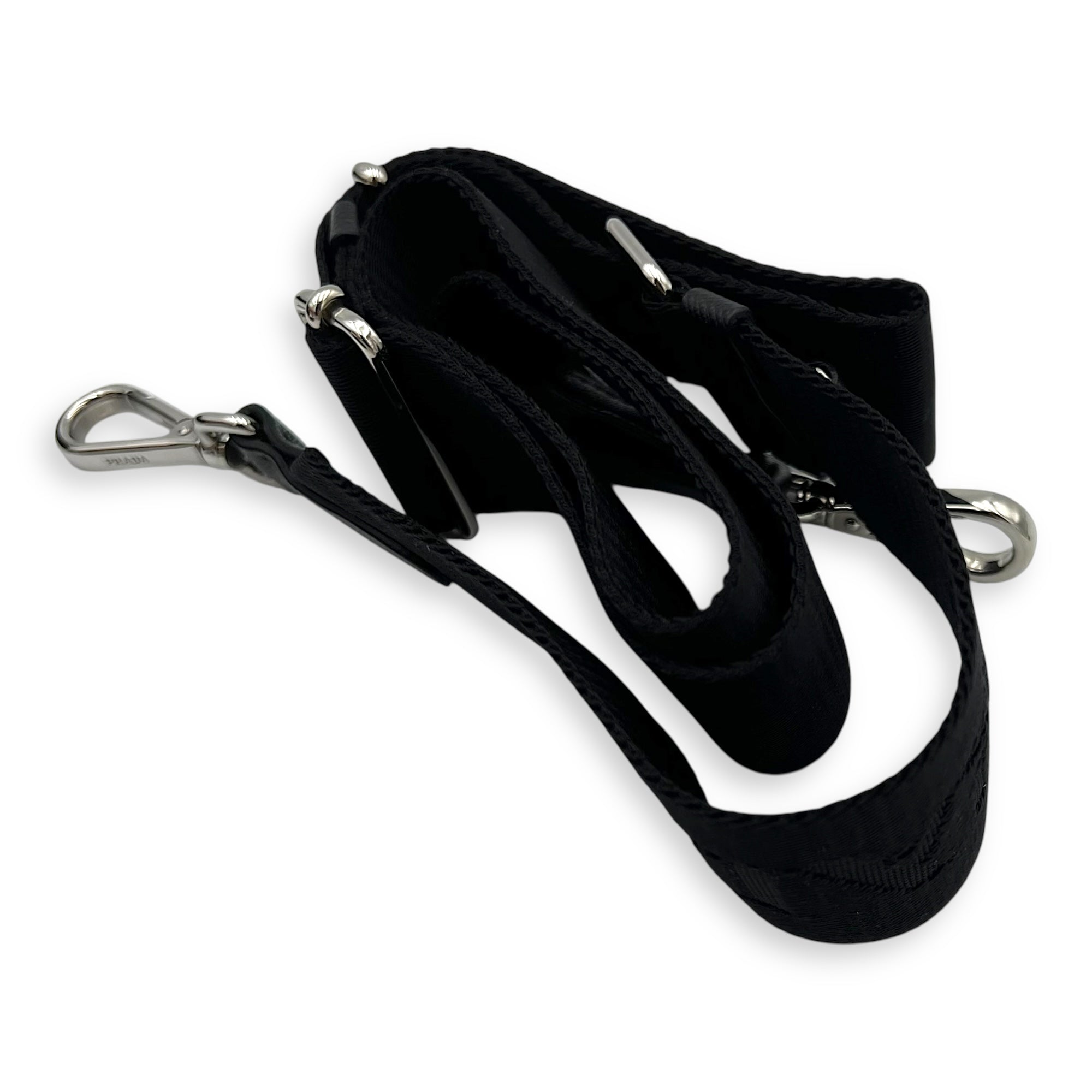Re-Edition 2005 Crossbody Bag Black in Re-Nylon, Silver hardware - Image 15