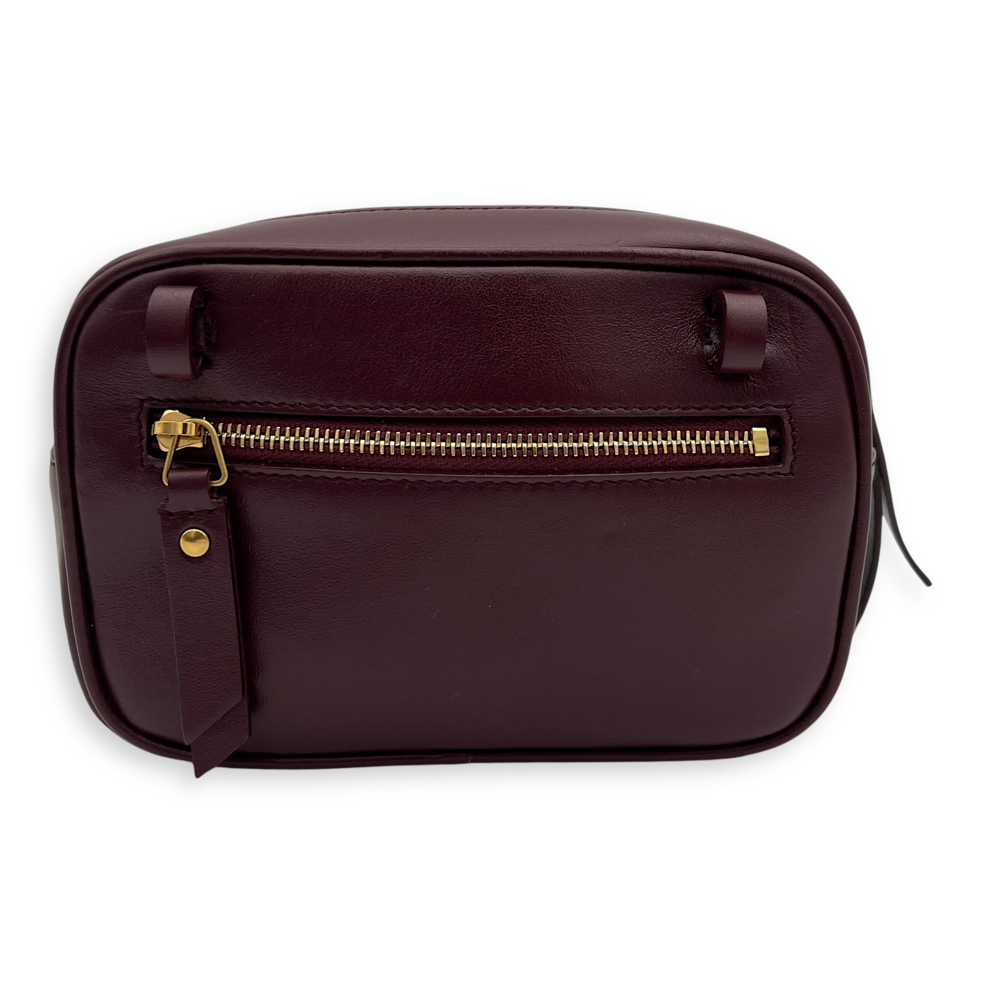 Camera Red Belt Bag in Calfskin, Gold hardware - Image 3
