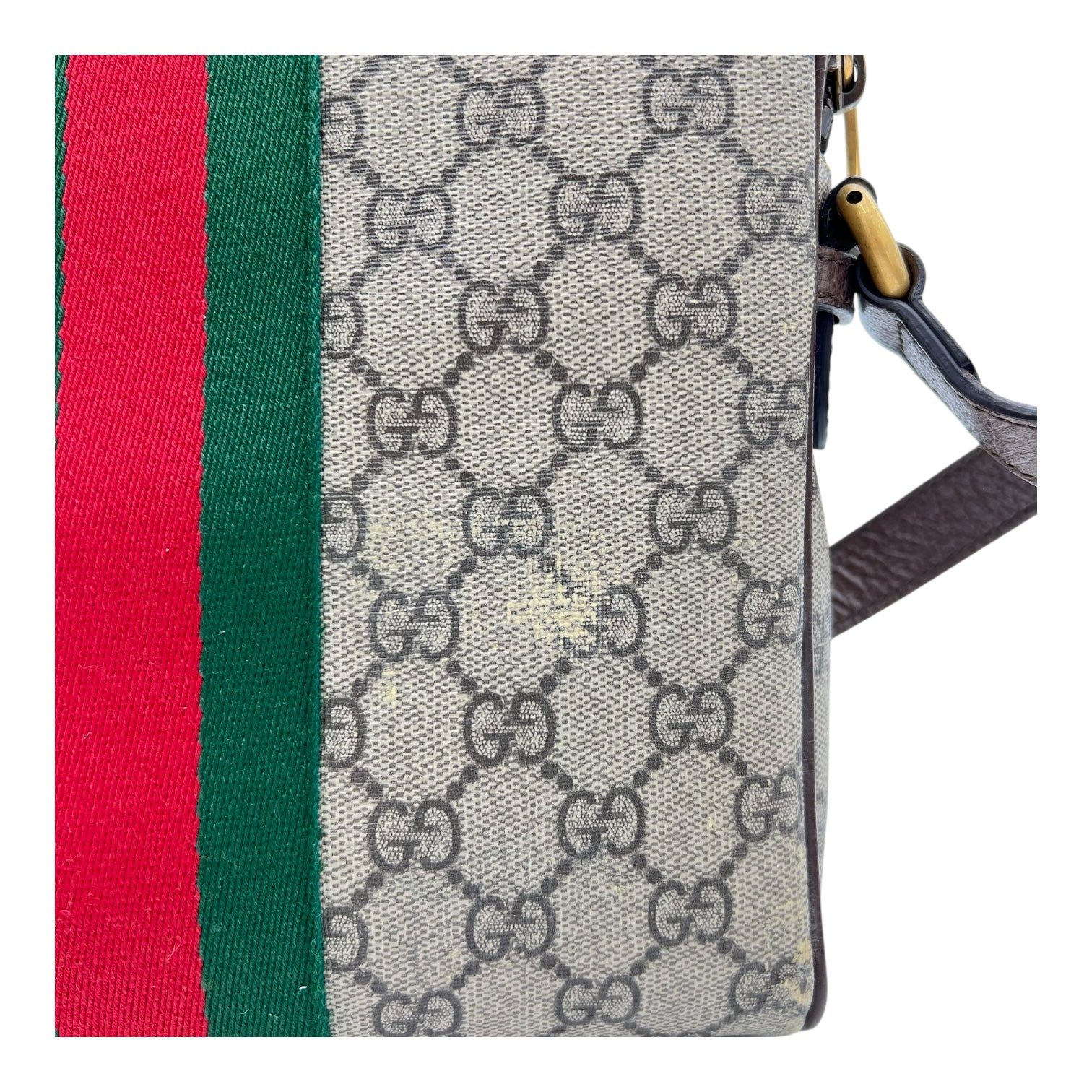 Ophidia Crossbody Bag Brown in Monogram Coated Canvas, Gold hardware - Image 10